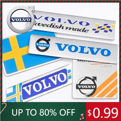 Embleme Auto Aluminium Karosserie Seite Kofferraum Logo Aufkleber Plakette Dekoration Zubehör Rdesign Polestar AWD V50 S60 XC60 S40 XC40
