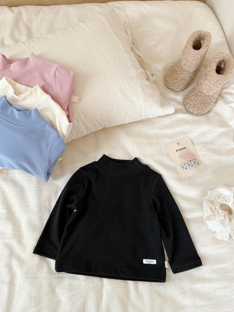 Children's clothing new autumn and winter children's clothing baby clothes boys and girls semi-turtleneck bottoming shirt