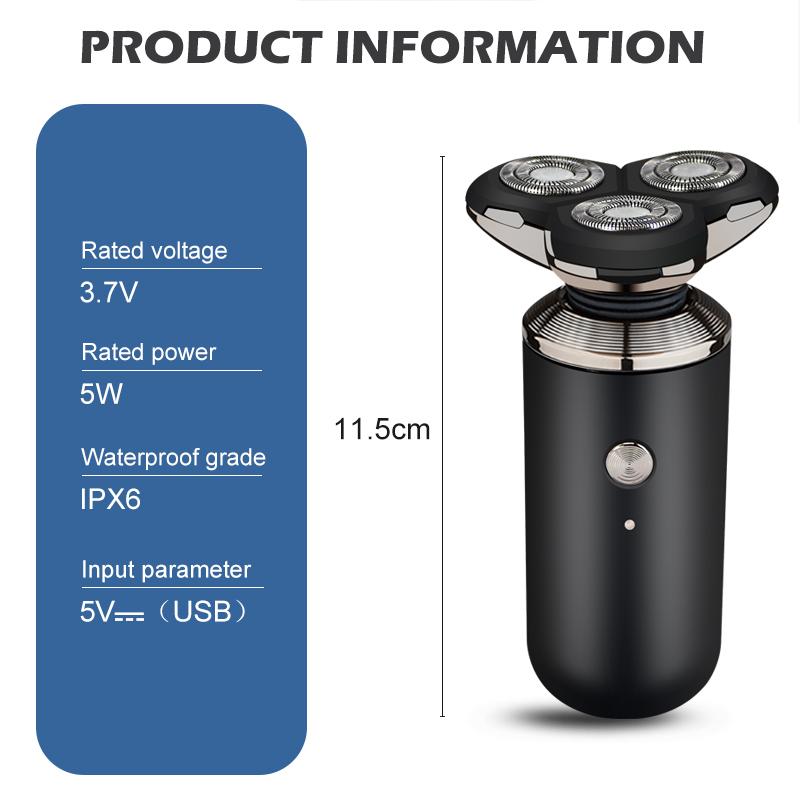 Shaver Enchen BlackStone 4D Electric Shaver Men Washable Type-C USB Rechargeable Shaving Beard Machine