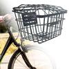 Bicycle Bike Metal Wire Rear Storage Basket Anti Rust Coating Easily Install Generic Accessories Cargo Basket for Folding Bike