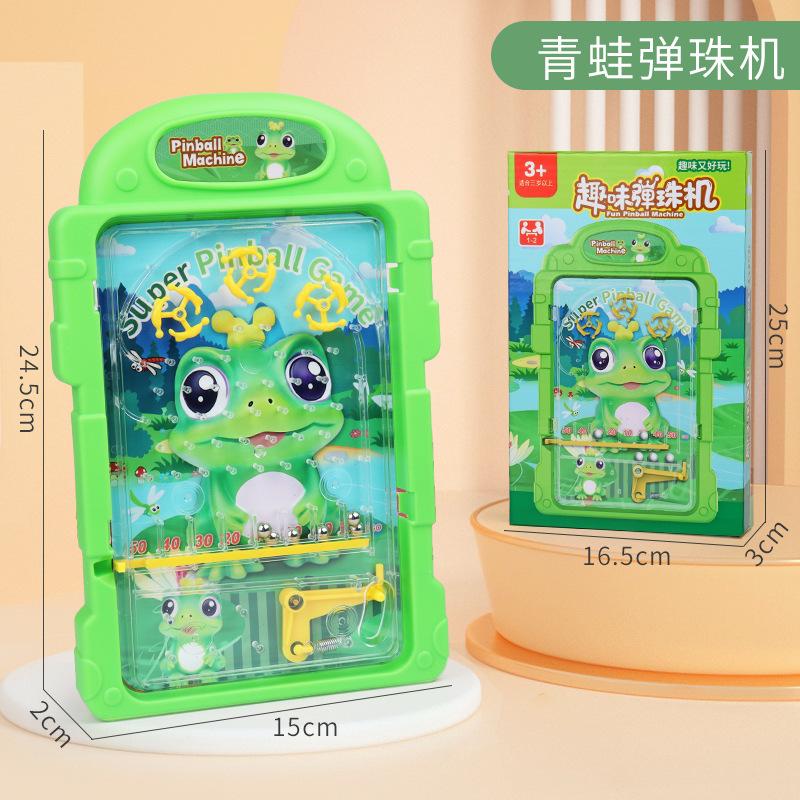 Puzzle Cartoon Doppelseitige Pachinko-Scheibe Handheld Pachinko-Spielmaschine Labyrinth Laufende Kugeln Spur Süßigkeiten Spielzeug
