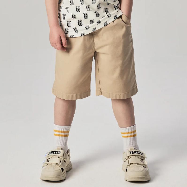 New MLB Red Sox Kids Shorts Kids' Khaki 7ASMB0243-43BGM