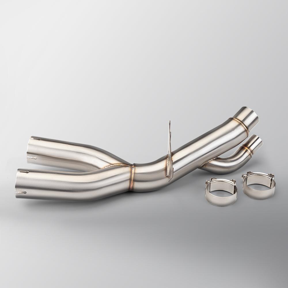 For S1000R S1000RR, racing line exhaust, original position, Middle link pipe, 2017-2018 a
