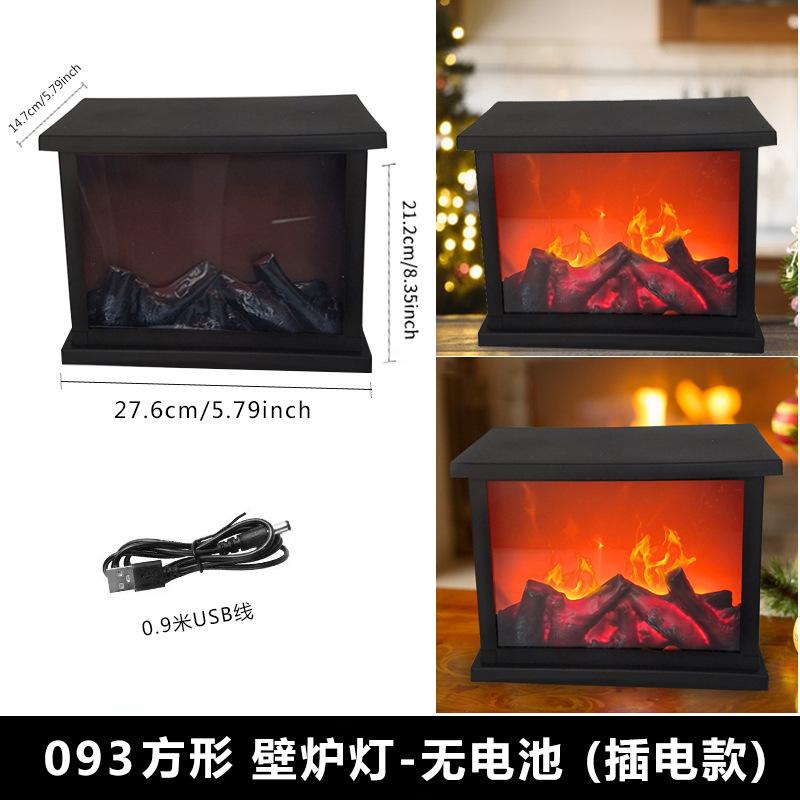 Heiß Neue Simulation Kaminlampe Dekoration Haushalt Retro Flammenlampe Wandmontierter Ofen Smart Switch Handwerk Seltsame Lampe