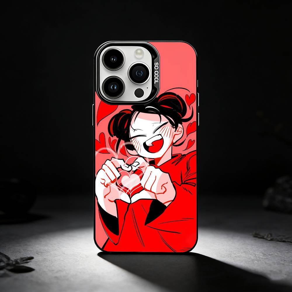Pucca Cute Love Phone Case For iPhone 17,16,15,14,13,12,11 Plus,Pro Max,XS,Colored silver phone case