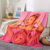 Pink Reflection Beauty Blanket Soft Throw Blanket For Home Bedroom Bed Sofa Travel Office Solid Christmas Blanket