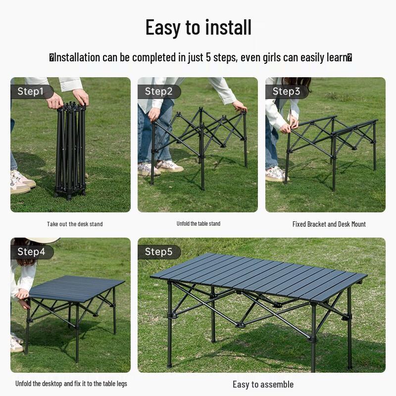Portable Aluminum Folding Camping Table