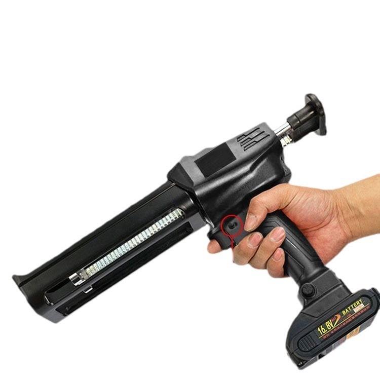 Household Electric Heat Hot Anti-Drip Melting Glue Gun Pressure Black Sewing Repair Power Tool Double Tube Automatic Glue Gun