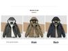 Men's Hooded Winter Cotton Jacket with Lambswool Lining - Warm & Thickened 1883