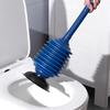 Blue Thickened Bellows Toilet Plunger Heavy Duty High Suction for Apartment Bathroom Clog Cleaning