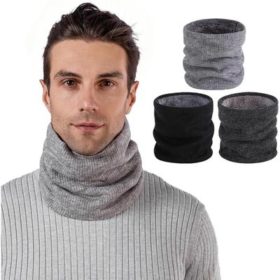 Winter Neck Warmer Men Ski,Neck Gaiter Face Scarf Women,Fleece Scarf Men Gaiter,Thick Windproof Scarve Thickened Cycling Knitted