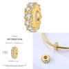 Cat Butterfly Daisy CZ Pave Clip Charm Bead Components Positioning Buckle Copper Metal Silicone Spacer Bead Components Compatible With Authentic