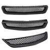 Car Black Front Bumper Grill Hood Mesh ABS Plastic for Honda Civic EK EJ 1996-1998 1999-2000 2001-2003 Bumper Racing Grill