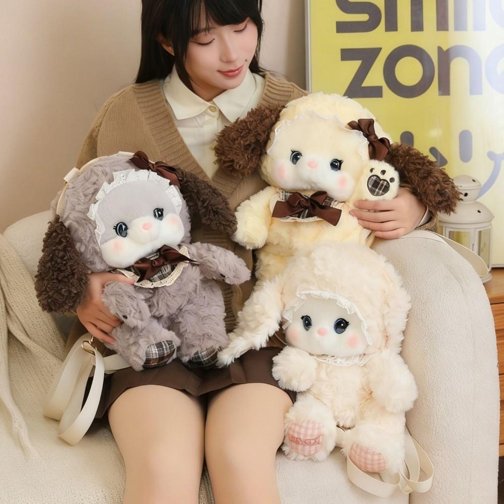 New Soft Plush Animal Plush Backpack Cotton Detachable Strap Plush Doll Backpack Cute Cartoon Shoulder Bag Daypack
