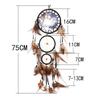 Handmade Dream Catcher Creative Wall Decorations Wolf Pattern Indian Dreamcatcher Retro Feather Ornament Home Room Hanging Decor
