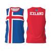 Iceland Flag Basketball Sports Running Fitness Multifunction Sleeveless Tshirt