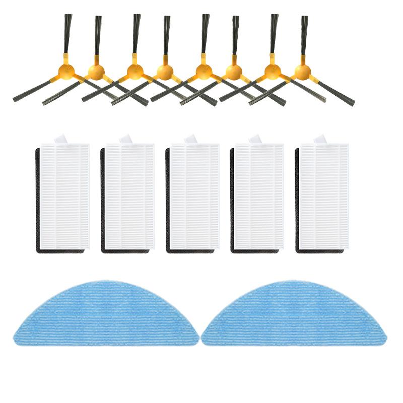 Fit For Tesvor S6 Turbo Robot Vacuum Cleaner Spare Main Side Brush Cover HEPA Filter Strainer Mop Wipe Rag Accessories Parts