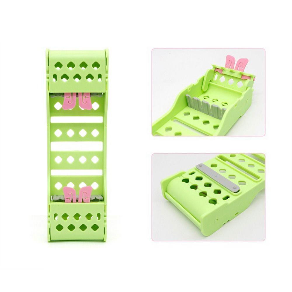 Multicolor Dental Disinfection Rack Plastic Dental Burs Holder Sterilization Tray Rack Laboratory