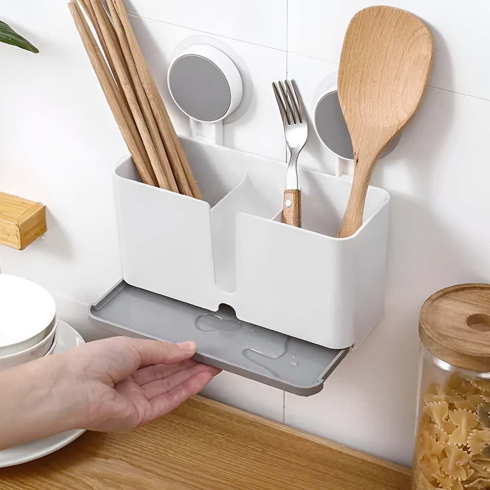 Plastové držáky na zubní kartáčky do koupelny (Balení po 1) | Nástěnný držák na zubní kartáčky | Držáky na zubní kartáčky | Koupelnová police na zeď