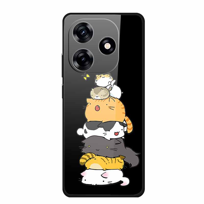 Hard Back Cover For Honor X5c Plus 2025 Case Coque Tempered Glass Case For Honor Play 10A X5C Plus Phone Case Soft TPU Bumper