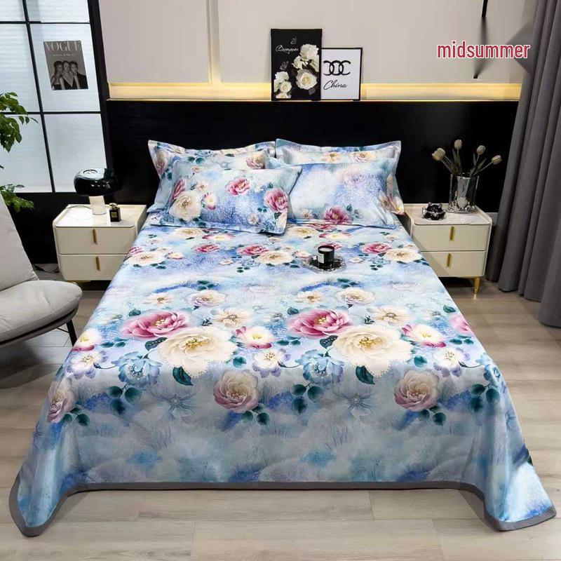 Ice Silk Summer Cool Mat Set: Foldable & Washable Three-Piece for Dormitory Single Beds