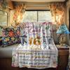 Happy 16Th Birthday Customize Your Name Rv Blanket Comfortable Soft Lightweight Multipurpose Blanket For Travel Camping Picnics Sofas Rvs Beds Living