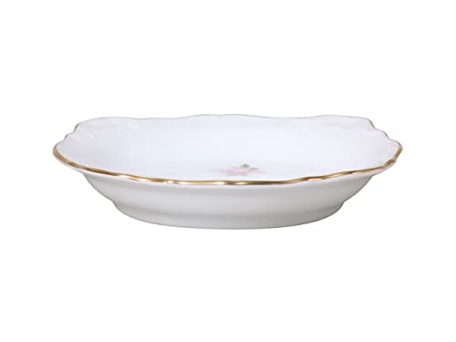 Okura Pottery [Hand-painted] Technique Series "Small Flowers" 10cm Relief Small Plate, Diameter: Approx. 10.5cm, Made in Japan, 119H/5021