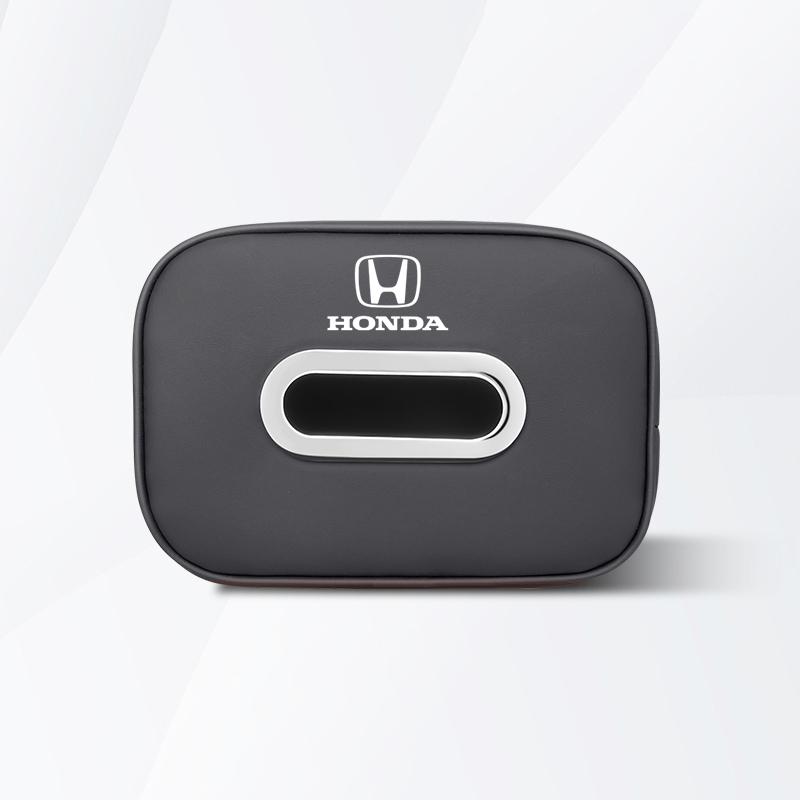 ARD3 Car Tissue Box Car Interior Accessories For Honda Civic FIT CRV Accord Jazz HRV Odyssey Leather Tissue Storage Bag Kleenex Case
