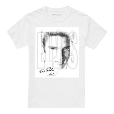 Elvis Presley Unisex Pánské/Dámské Tričko Modré Oči