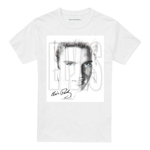 Elvis Presley Unisex Adult Blue Eyes T-Shirt