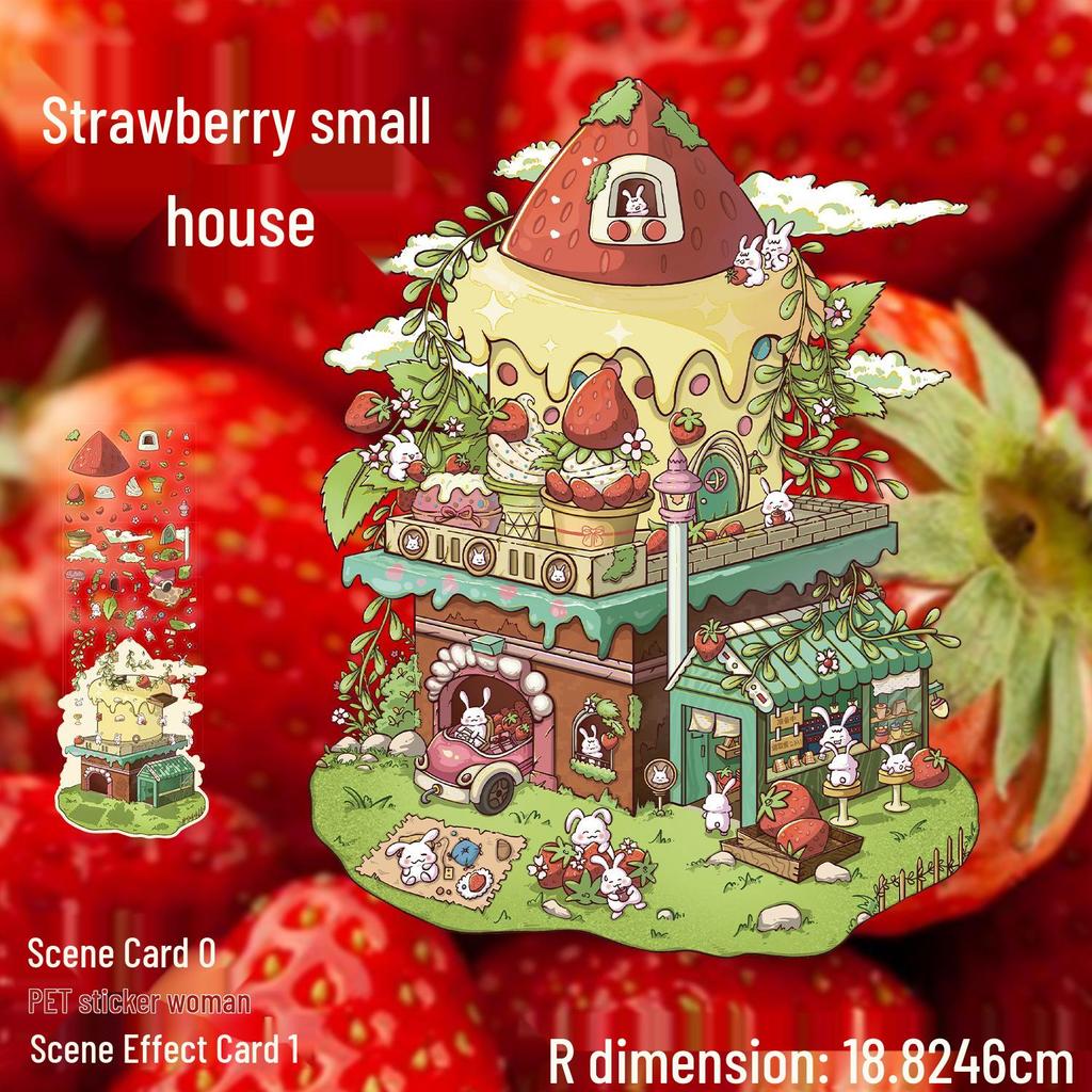 3D Large-Scale Scenery Sticker: DIY Visual Stacking Miniature Scene, No Cutting Needed