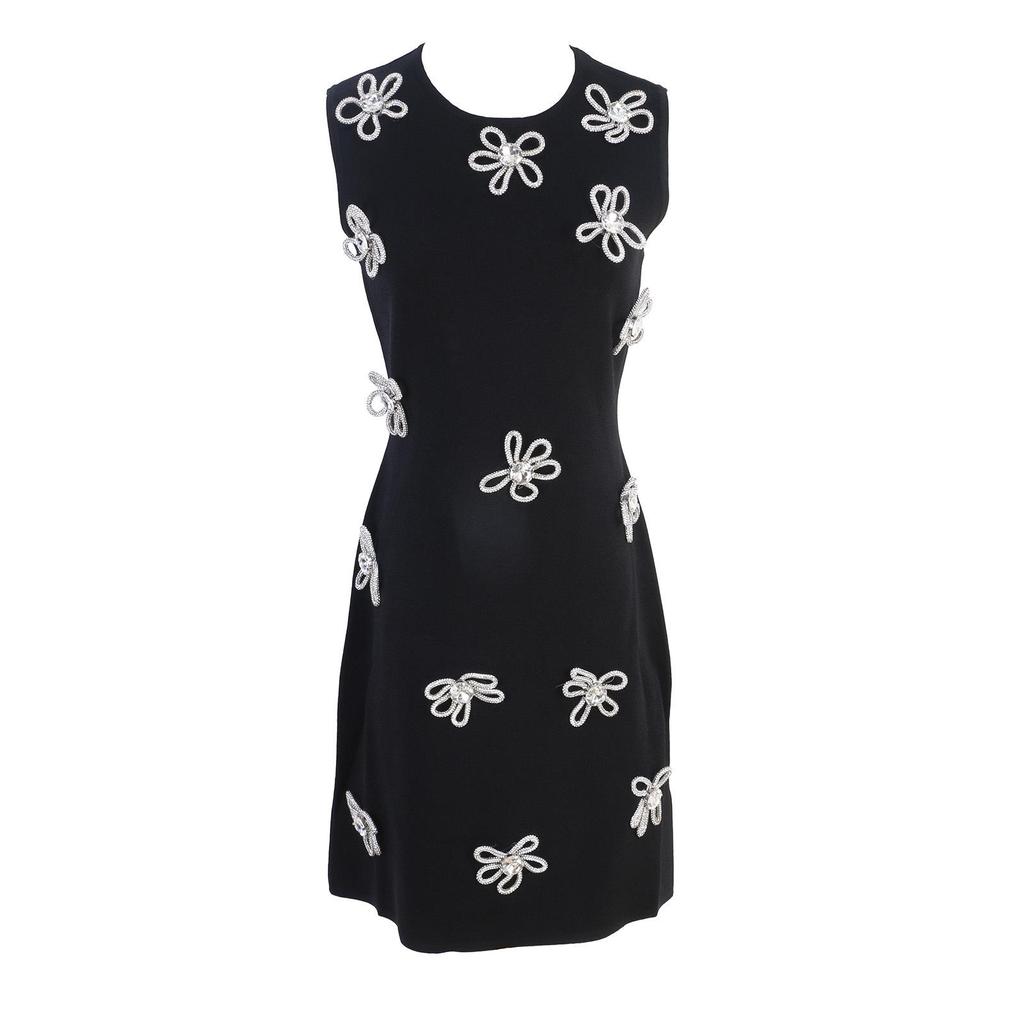 European & American Sleeveless Bow A-line Evening Dress