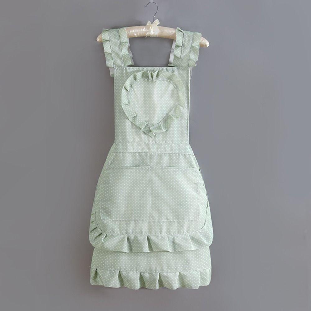 Cute Canvas Women Lace Apron Oil-proof Princess Dress Style Chef Aprons Stain-Resistant Cooking Apron Summer Wear