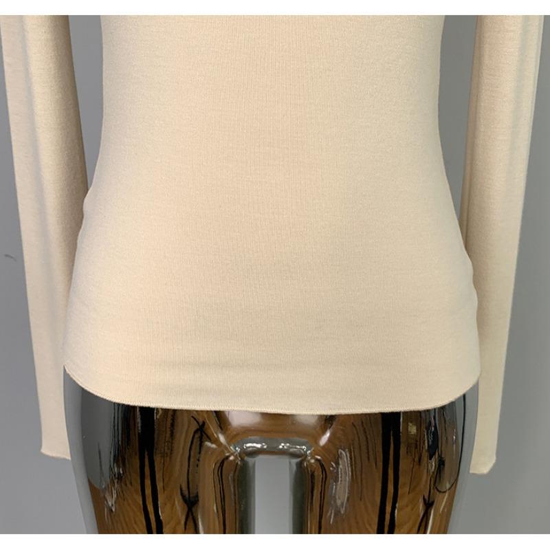 Tricou de primăvară nou solid Slim Fit sexy pentru femei, casual, la modă, subțire, elegant, cu mânecă lungă, tricouri, topuri, doamne, simplu, cu decolteu în V, tricou de birou pentru femei, 26406