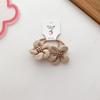 Kawaii Coffee Flower Bow Scrunchie Child Girl Kids Cute Elastic Hair Rubber Band Accessories Tie Hair Ring Rope Holder Headdress