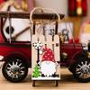 Natural Finish Christmas Wooden Sled Hanging Pendant Decoration Warm Tone Festival Ornament For Holiday Parties