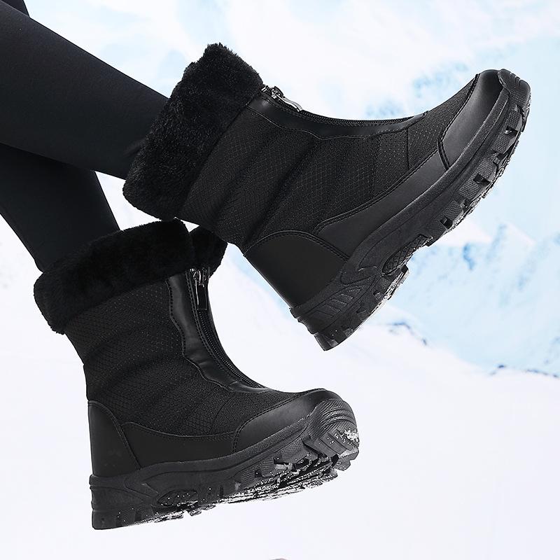Strictly selected Russian cold-proof boots, Northeast down snow boots, piled and thickened sub-zero antifreeze zipper cotton boots, non-slip