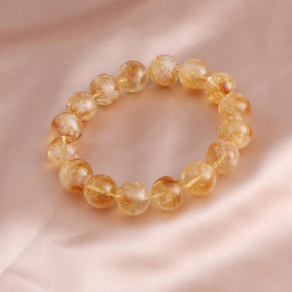 Nowa chińska bransoletka 12mm Huang Asai Kruszony Lód Zielony Duch Róg Obfitości Kryształowa Bransoletka Kamień Różany Akwamaryn