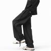 Men's Hong Kong Style Ice Silk Cargo Pants - Summer 2025, Thin, Quick-Drying, Side Zipper, Mesh Casual Pants.