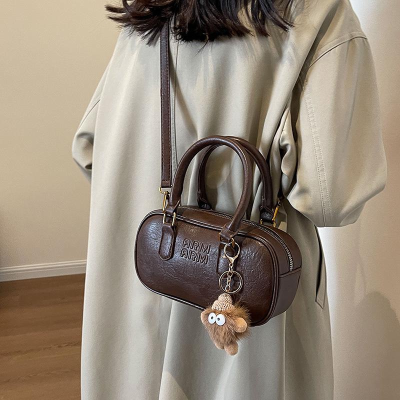 Today's Popular Women's Bags Versatile Bowling Portable Small Square Bags Women's Solid Color Shoulder Messenger Bags