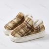 Fashion Couple Cotton Shoes Autumn Winter New Thicken Warm Comfortable Women's Home Slippers Fashion Outdoor Non Slip Men's Casual Shoes