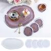 Irregular Tray Molds DIY Coaster Molds Silicone Trinket Dish Molds Epoxy Resin Casting Molds for DIY Casting Home Decor