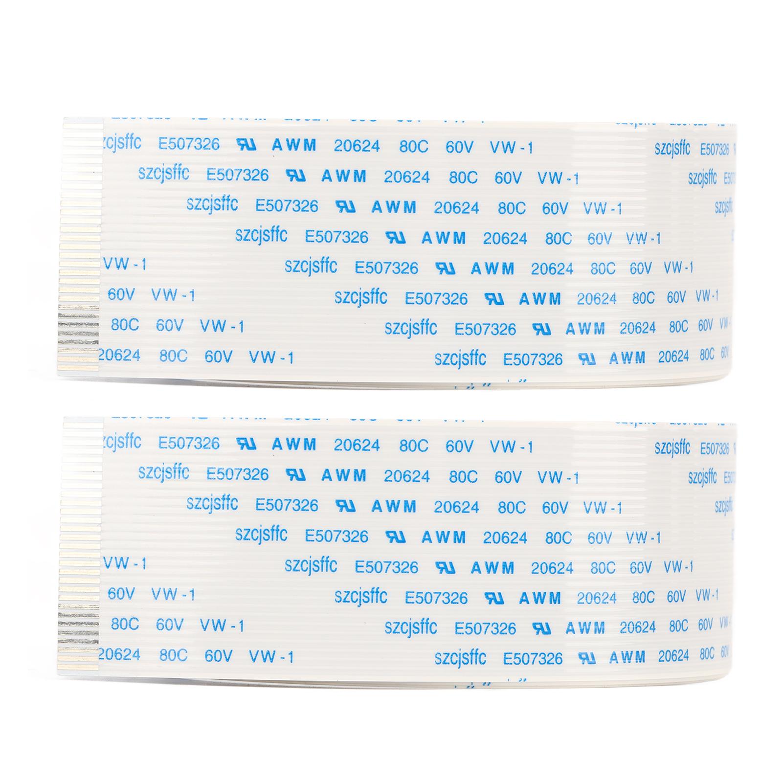 

2 шт. принтер гибкий плоский кабель быстрая передача высокая мягкость FFC гибкий ленточный кабель для 60cm / 23.6in