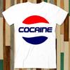 Cocaine Drugs Party Logo High Fun T Shirt Adult Unisex Men Women Retro Design Tee Vintage Top Vintage T Shirt Harajuku