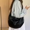 Large-capacity Dumpling-shaped Bag with Lazy Style, Simple and Casual Commuting Shoulder Bag