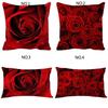 Elegant Romantic Rose Pillowcases In Soft Polyester Perfect For Home Decor And Comfort