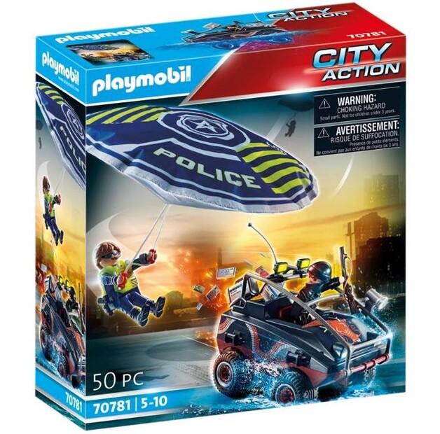 Plastic Construction Set Playmobil 70781 City Action Police Parachutist