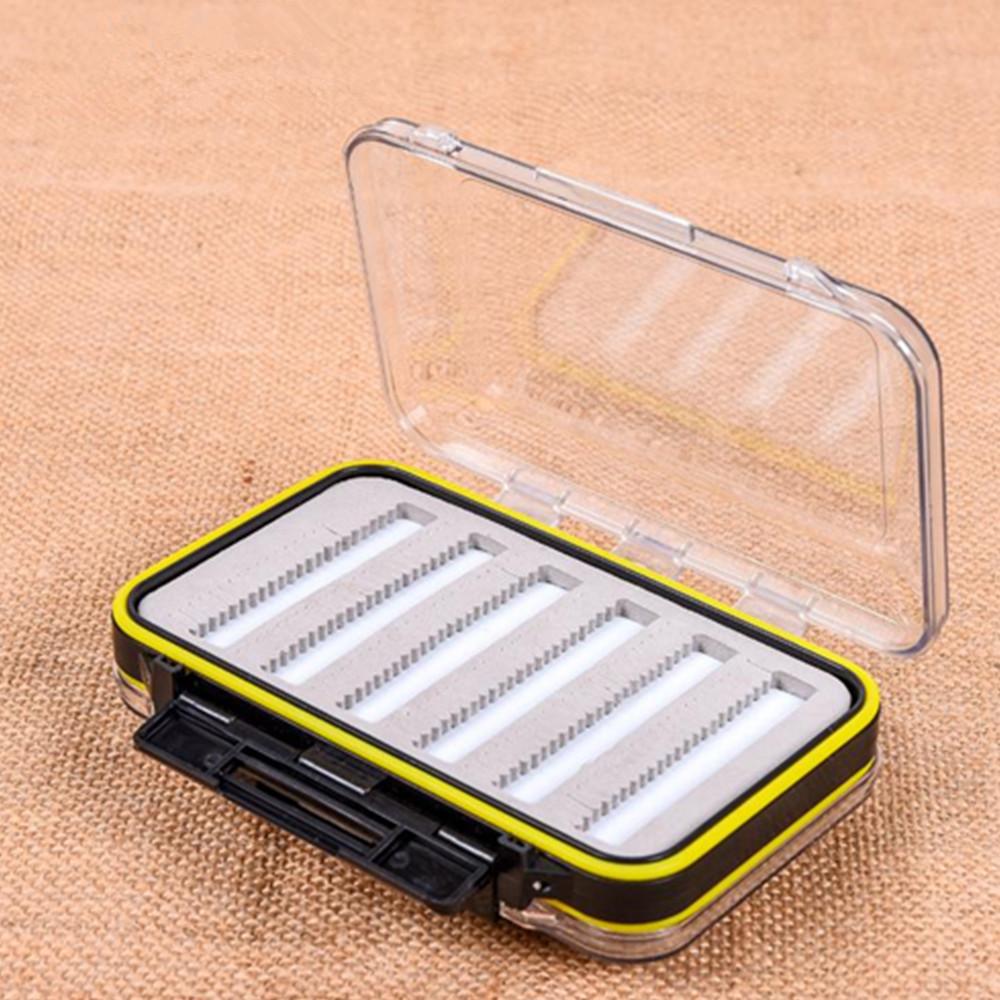 New ABS Fishing Tackle Box Portable Double Compartments Lure Hook Baits Pesca Accessory Plastic Baits Tackle Boxs
