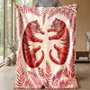 Tiger Artwork Design 2 Theme blanket Lightweight Warm Flannel Blanket Decorative Throw Blanket for Home Decoration