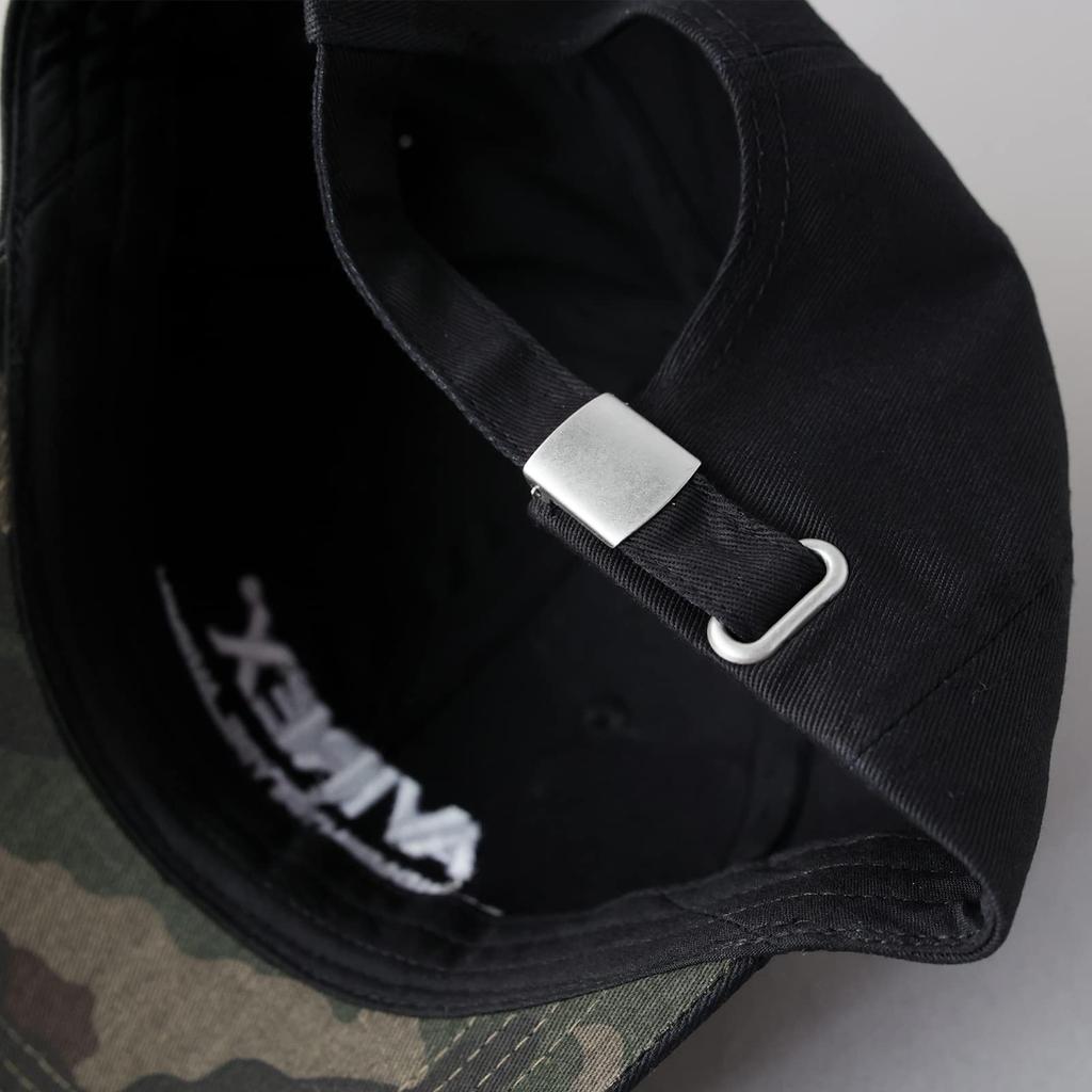 Avirex NUMBERING Military Baseball Cotton Size F 6-Panel Cap, Men's Low-Profile Cap, Black,